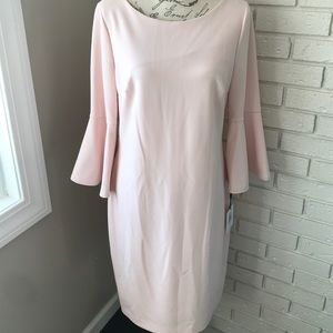 NWT Calvin Klein Bell Sleeve Sheath Dress